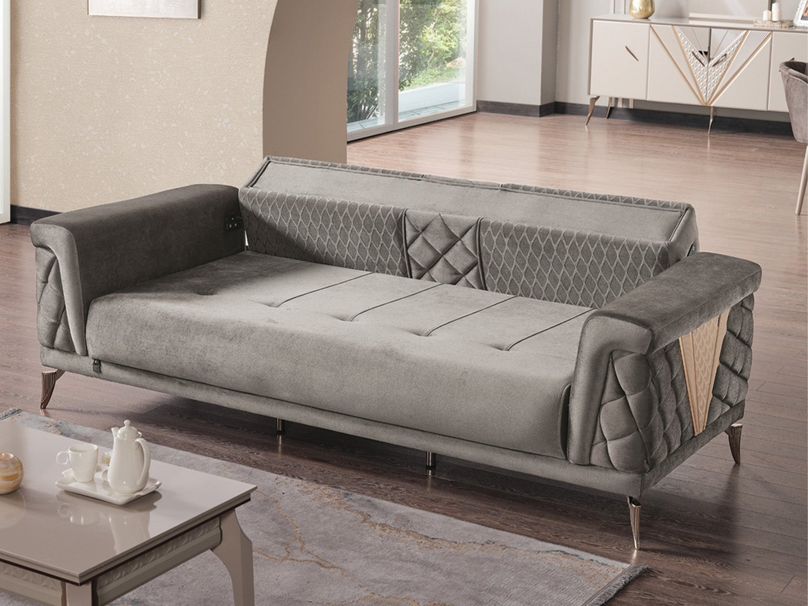Second image of Sultan Elf Convertible Loveseat