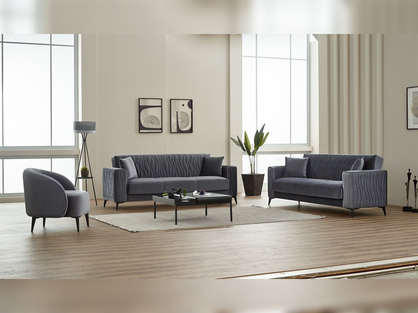 Suny 3-pieces (Sofa & Loveseat & Chair) Livingroom