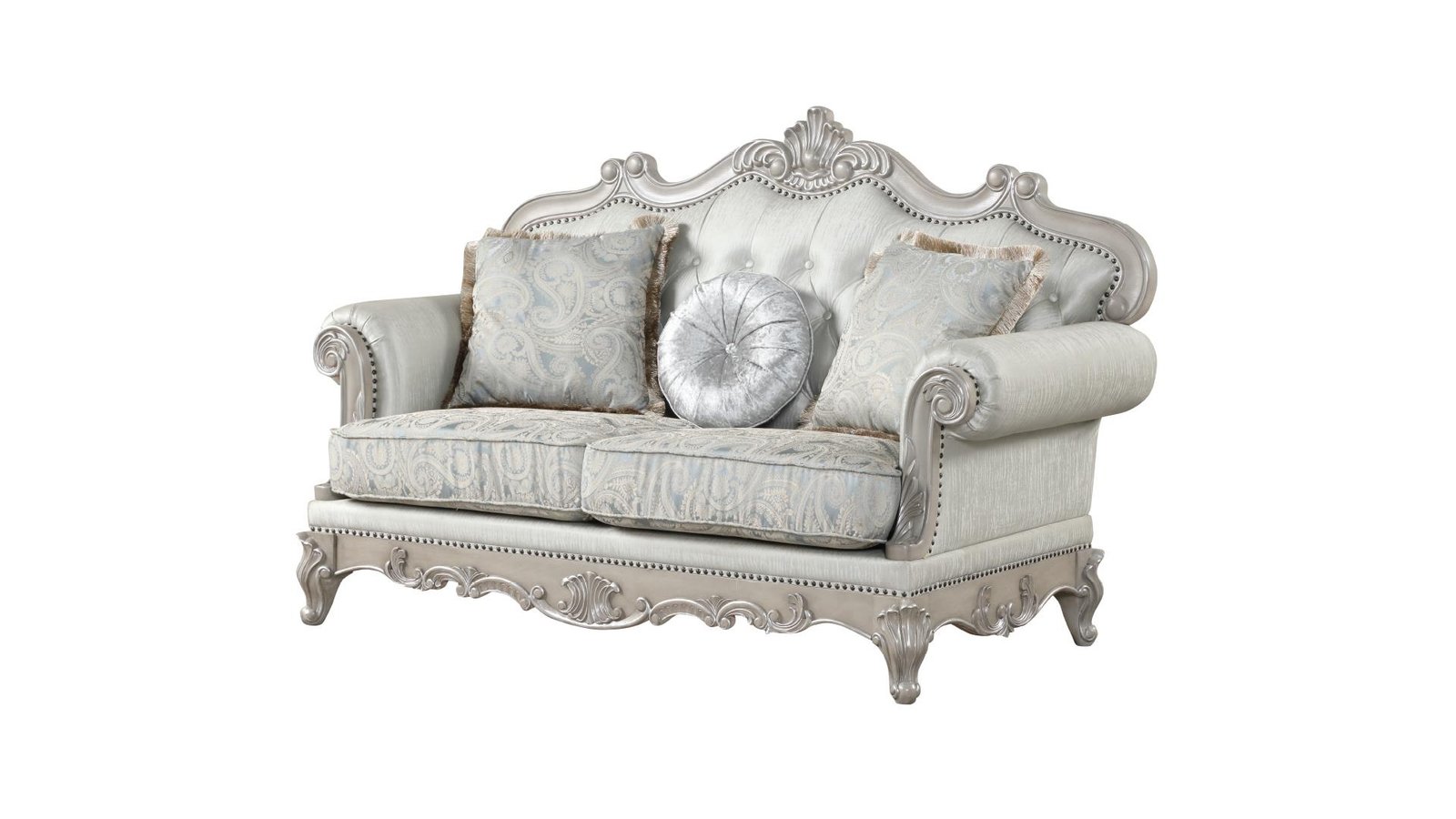 Second image of TUSCAN 2 PC Living Room Sets IN SILVER