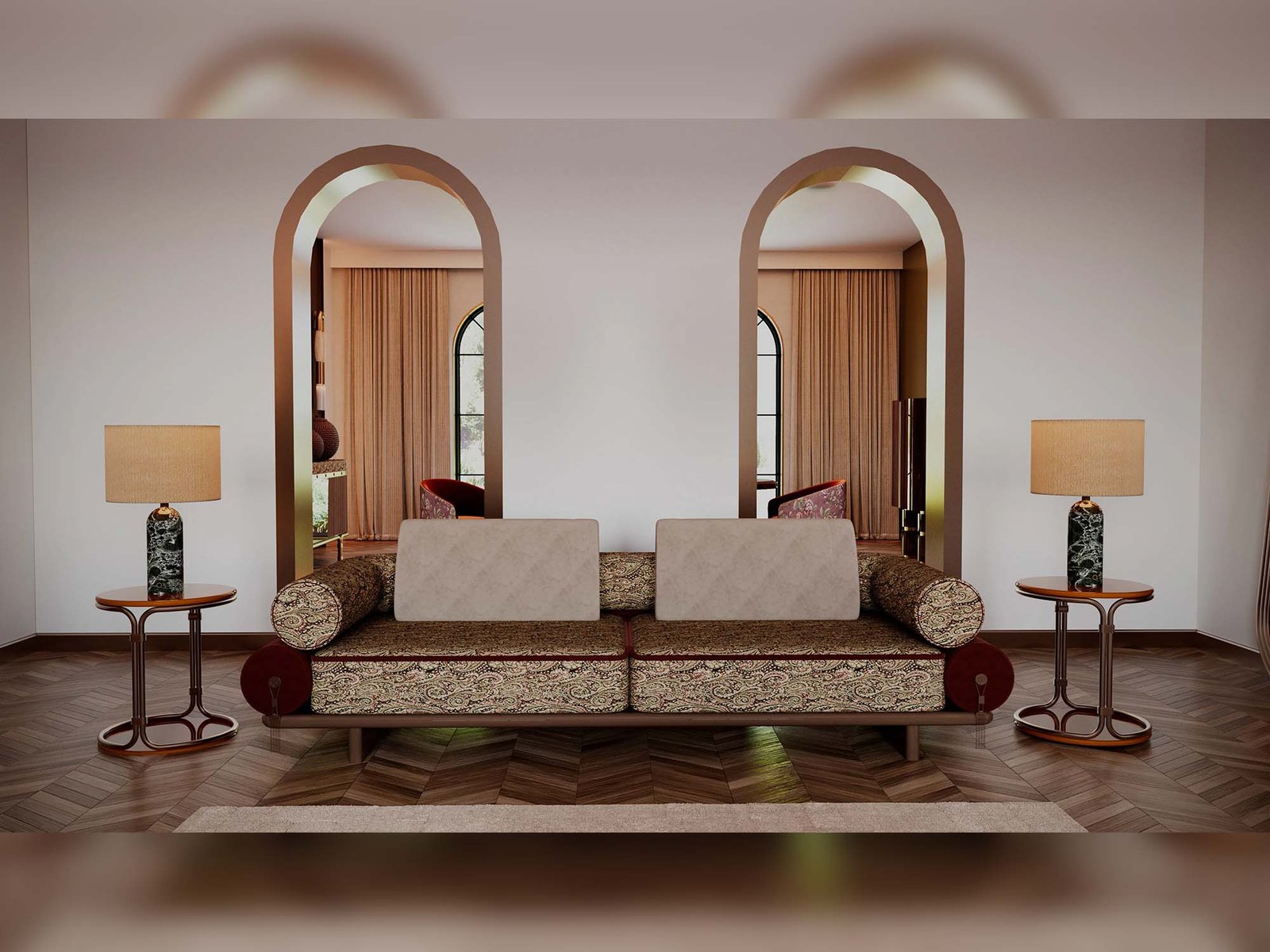 Tamzara Stationary Four Seat Sofa