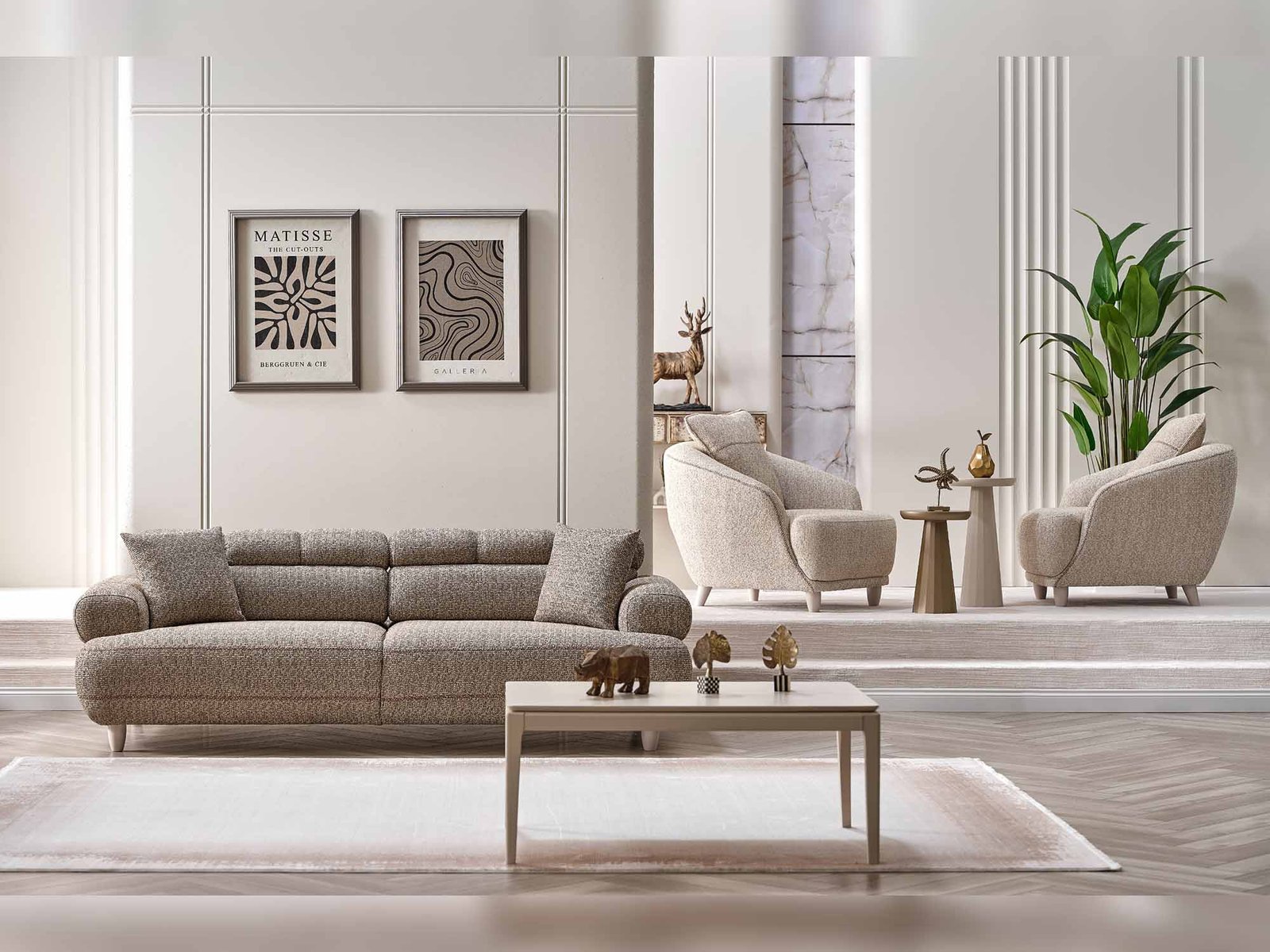 Second image of Tetra San 4-pieces (2 Sofa & 2 Chair) Livingroom