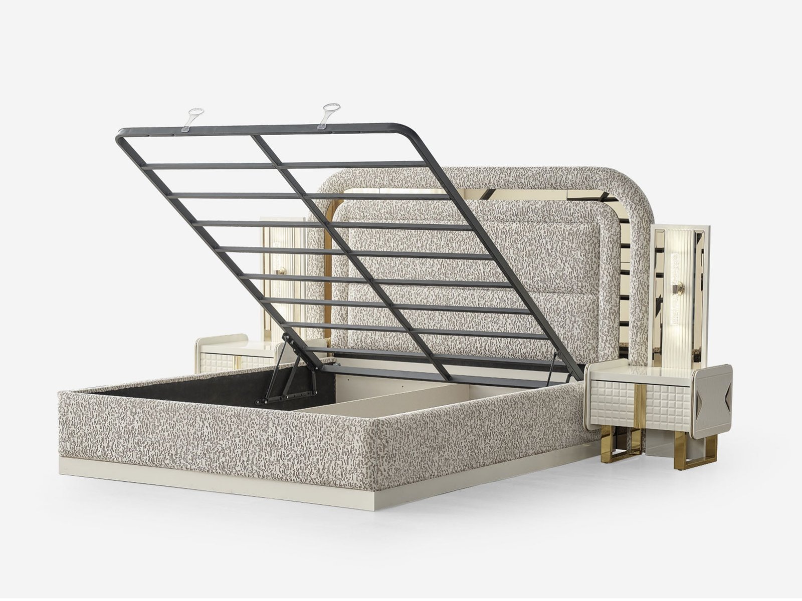 Tina Al Bed Frame With Headboard