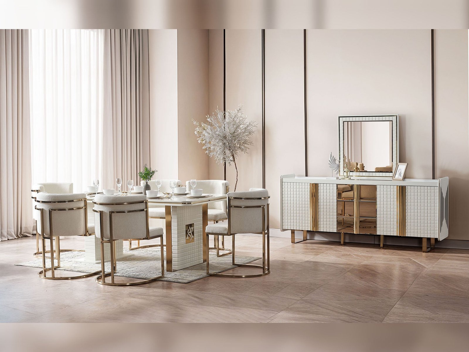 Second image of Tina Al Dining Chair (6 PCS)