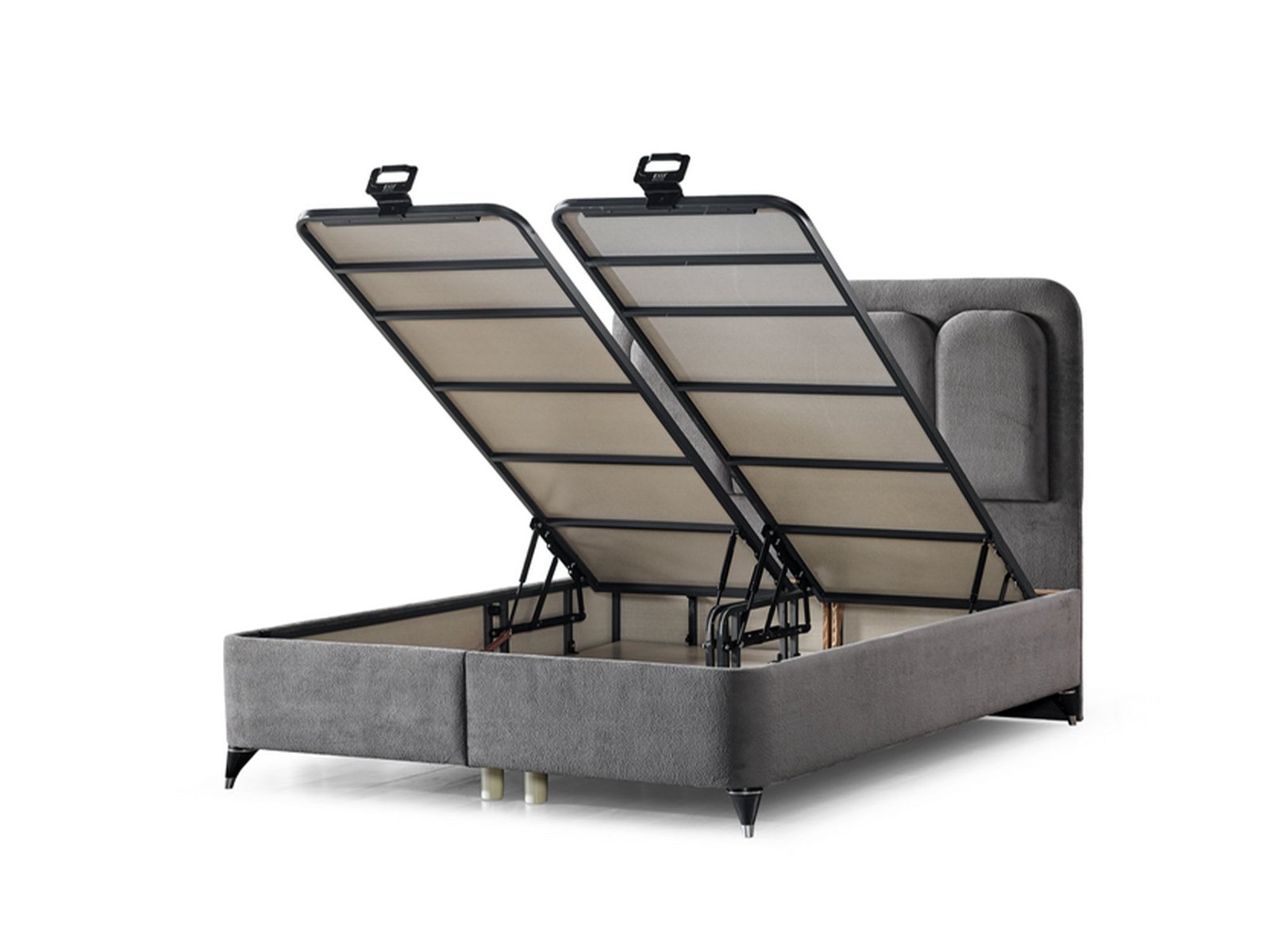 Second image of Uludag Storage Bed With Headboard