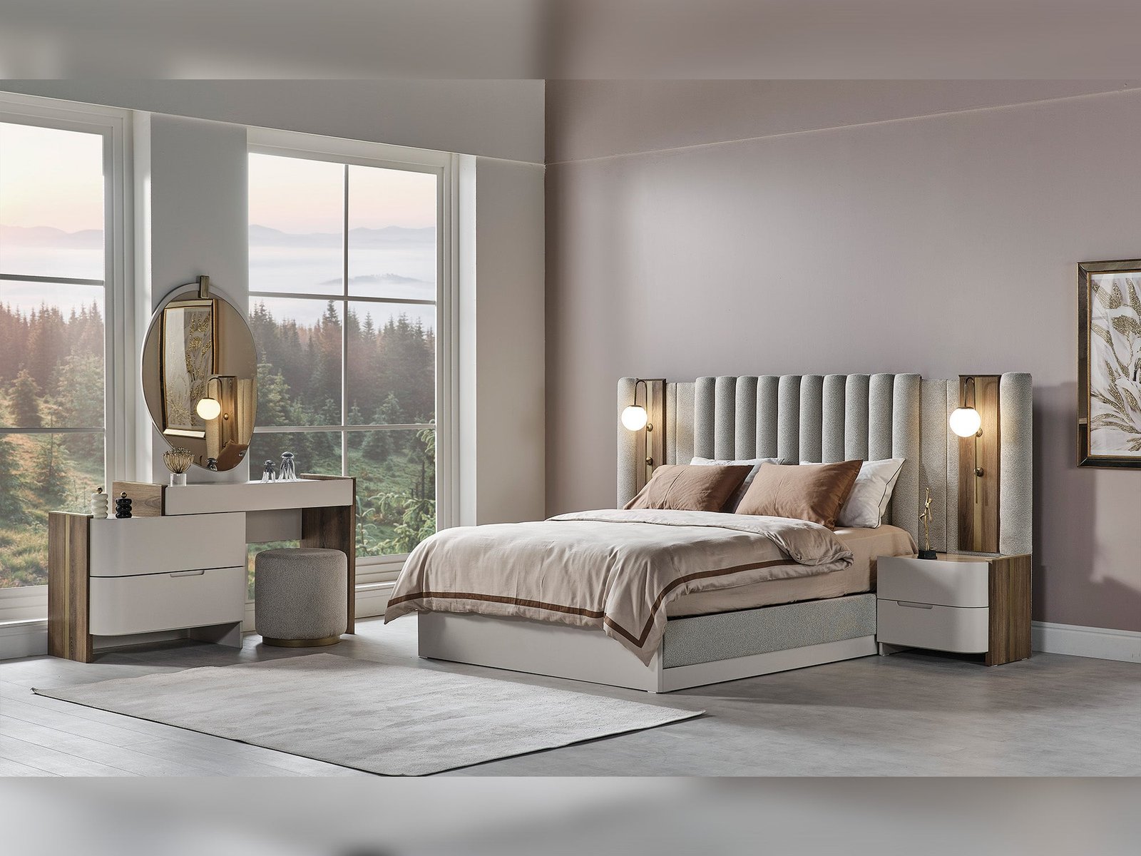 Urgup Bed Frame With Headboard