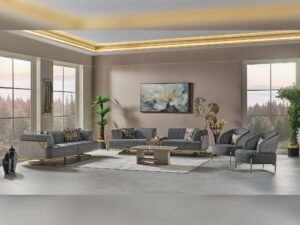 Urla 4-pieces (Sofa & Module Sofa & 2 Chair) Livingroom Set Grey