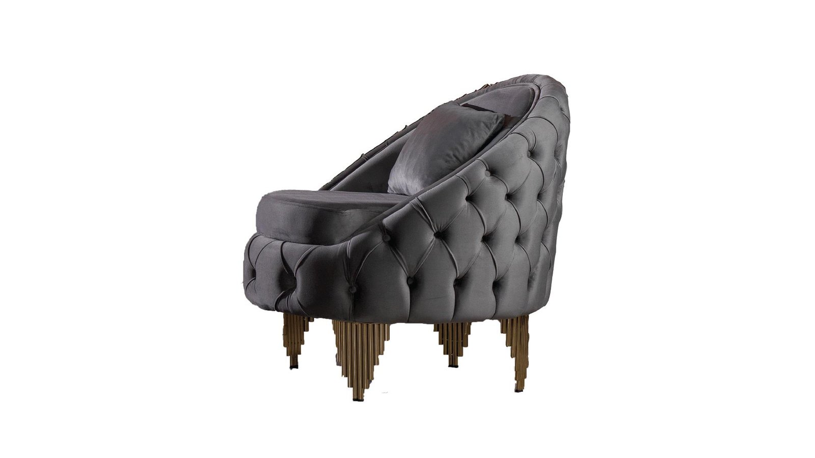 Second image of VANESSA 2 PC Living Room Sets IN GRAY - C