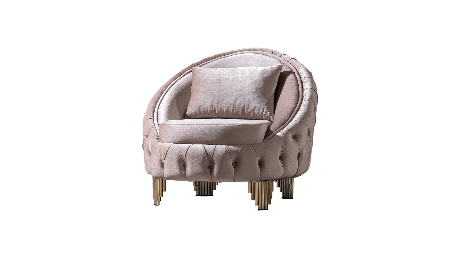 Second image of VANESSA 2 PC Living Room Sets IN TAUPE - C
