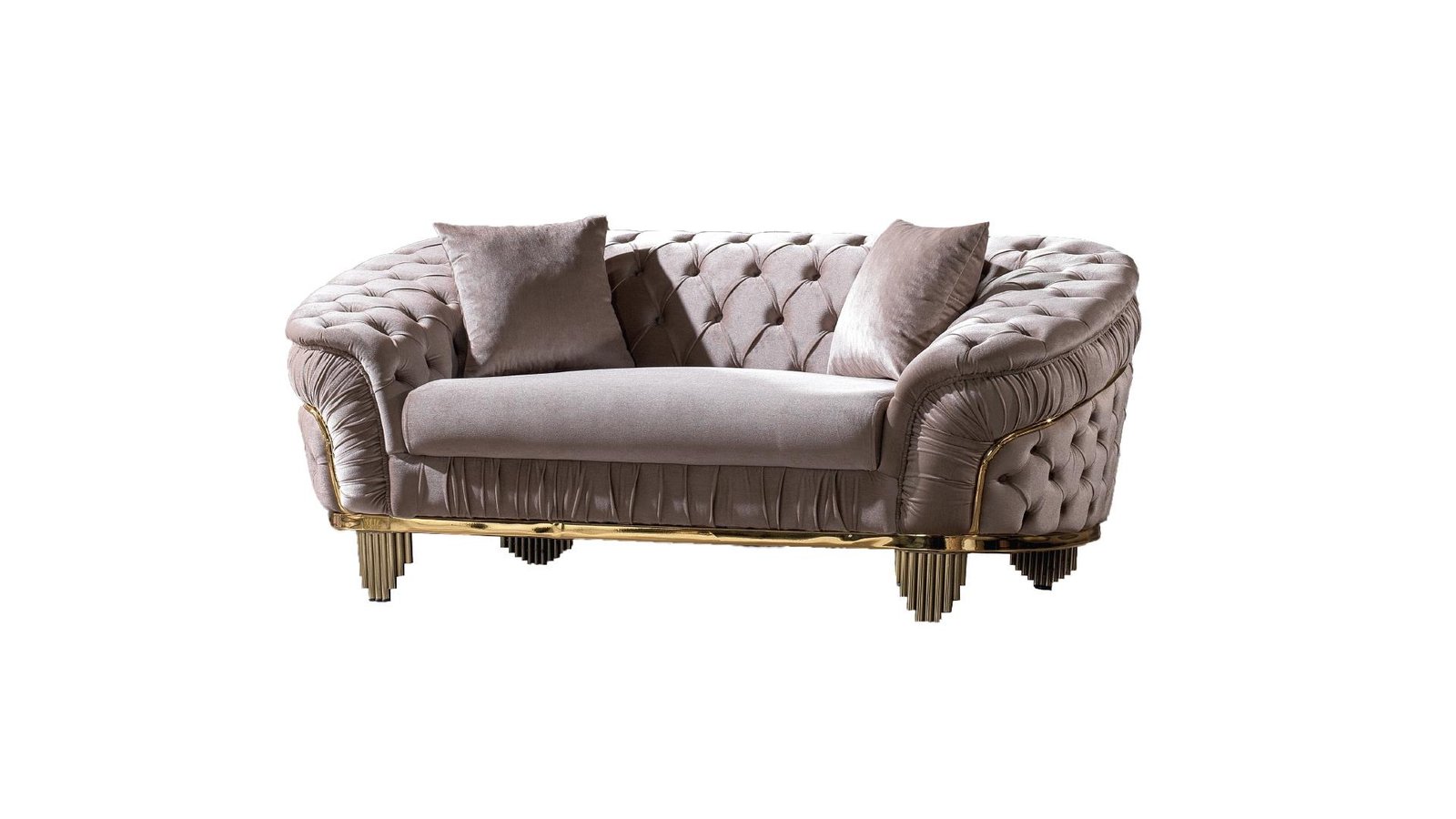Second image of VANESSA 2 PC Living Room Sets IN TAUPE - C