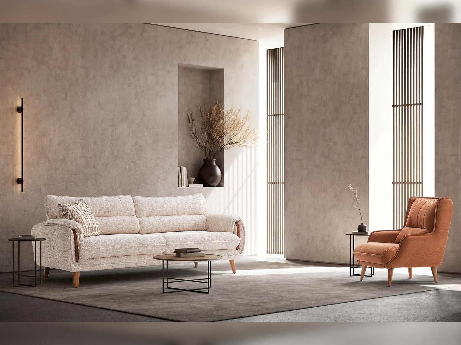 Vega 4-pieces (2 Sofa & 2 Chair) Livingroom