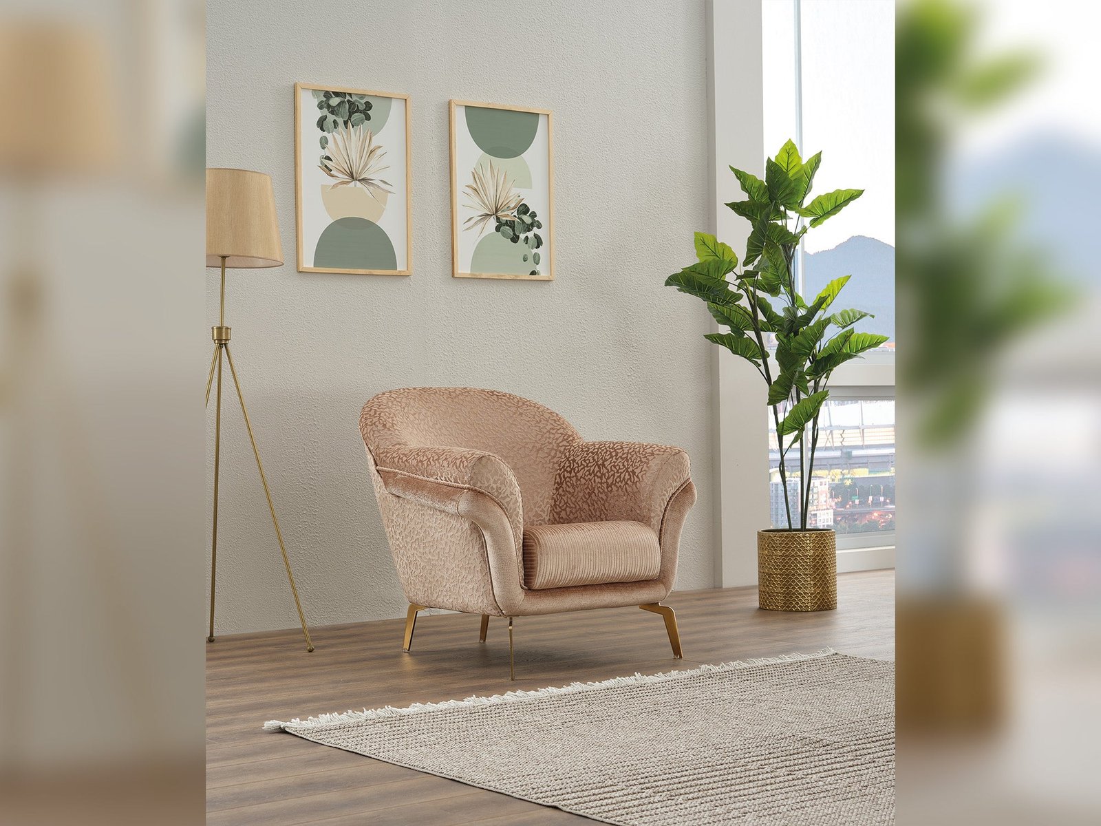 Second image of Versace Chair Beige
