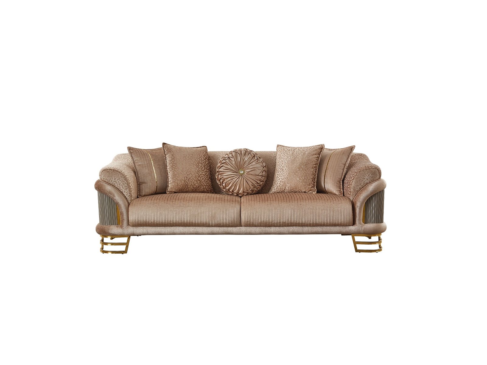 Second image of Versace Stationary Sofa Beige