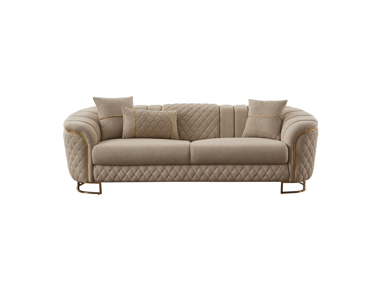 Second image of Victoria Stationary Sofa Cream