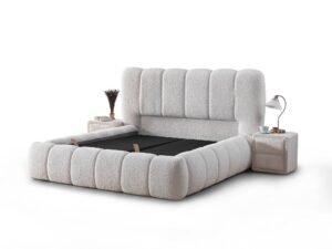 Vogue Storage Bed With Headboard & 2 Nightstand