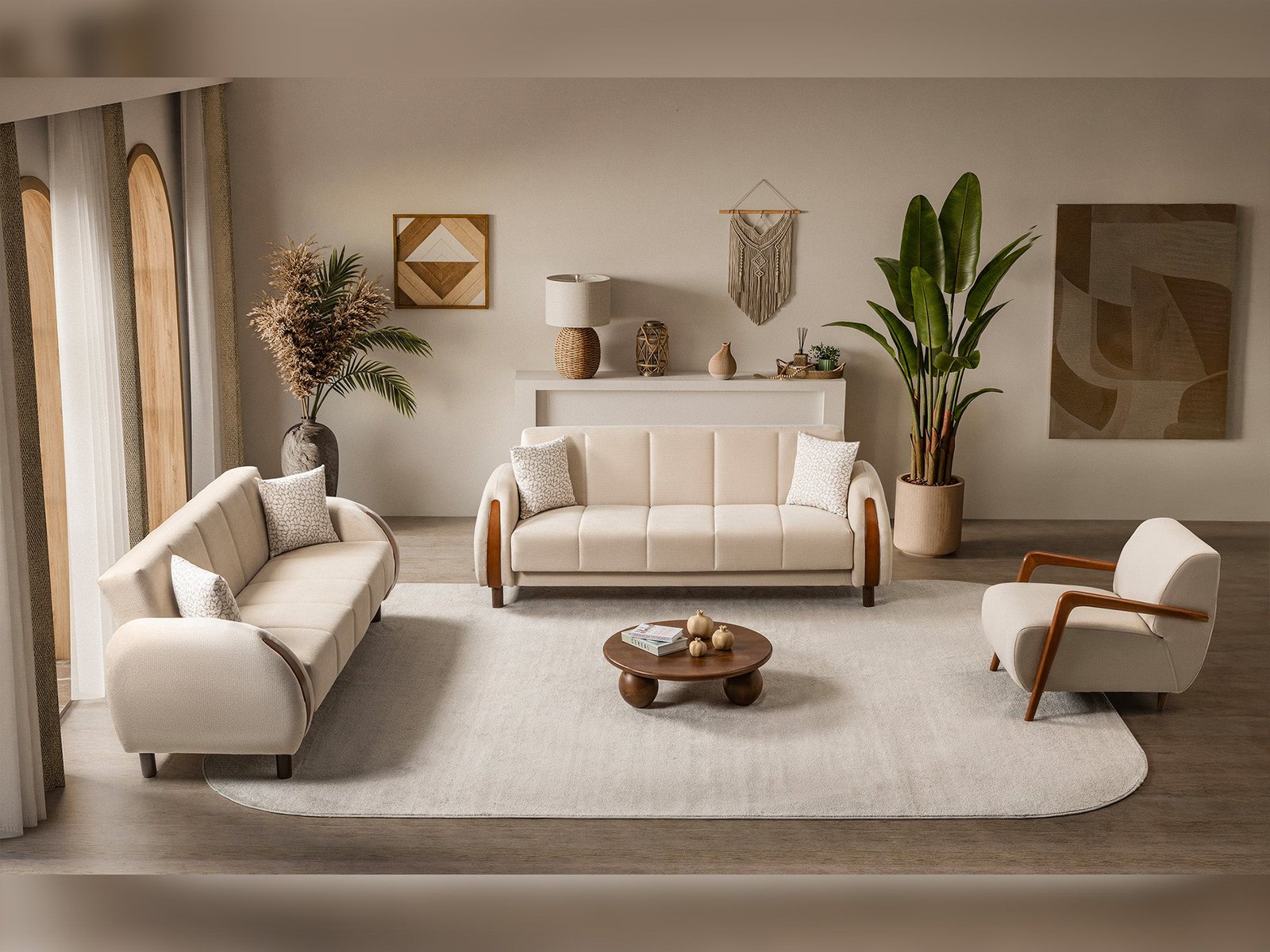 Second image of West 3-pieces (Sofa & Loveseat & Chair) Livingroom Set
