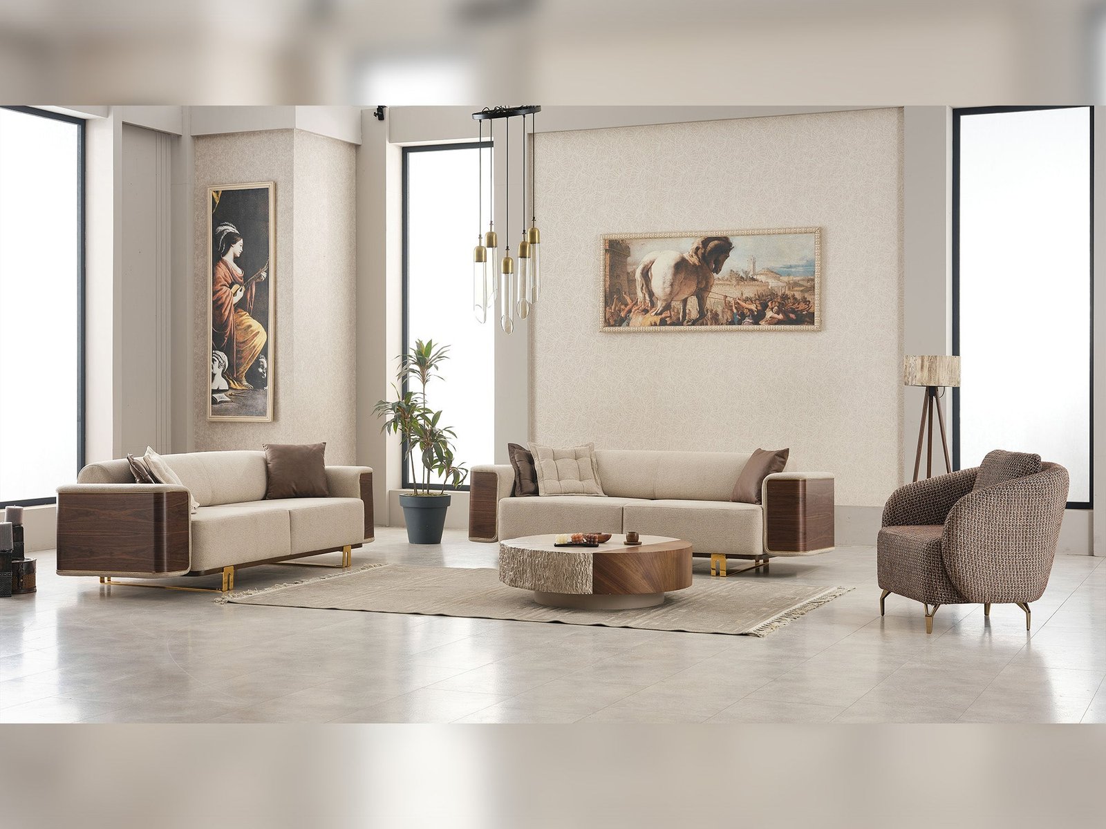 Wolker 3-pieces (Sofa & Loveseat & Chair) Livingroom