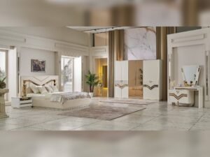 Zen Bedroom (Queen Frame With Headboard & Dresser With Mirror & 2 Nightstand)