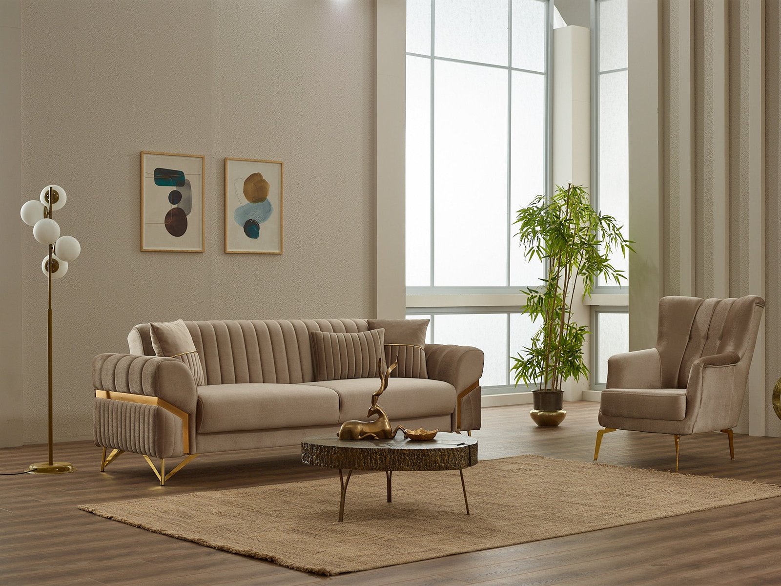 Second image of Zenora 3-pieces (Sofa & Loveseat & Chair) Livingroom