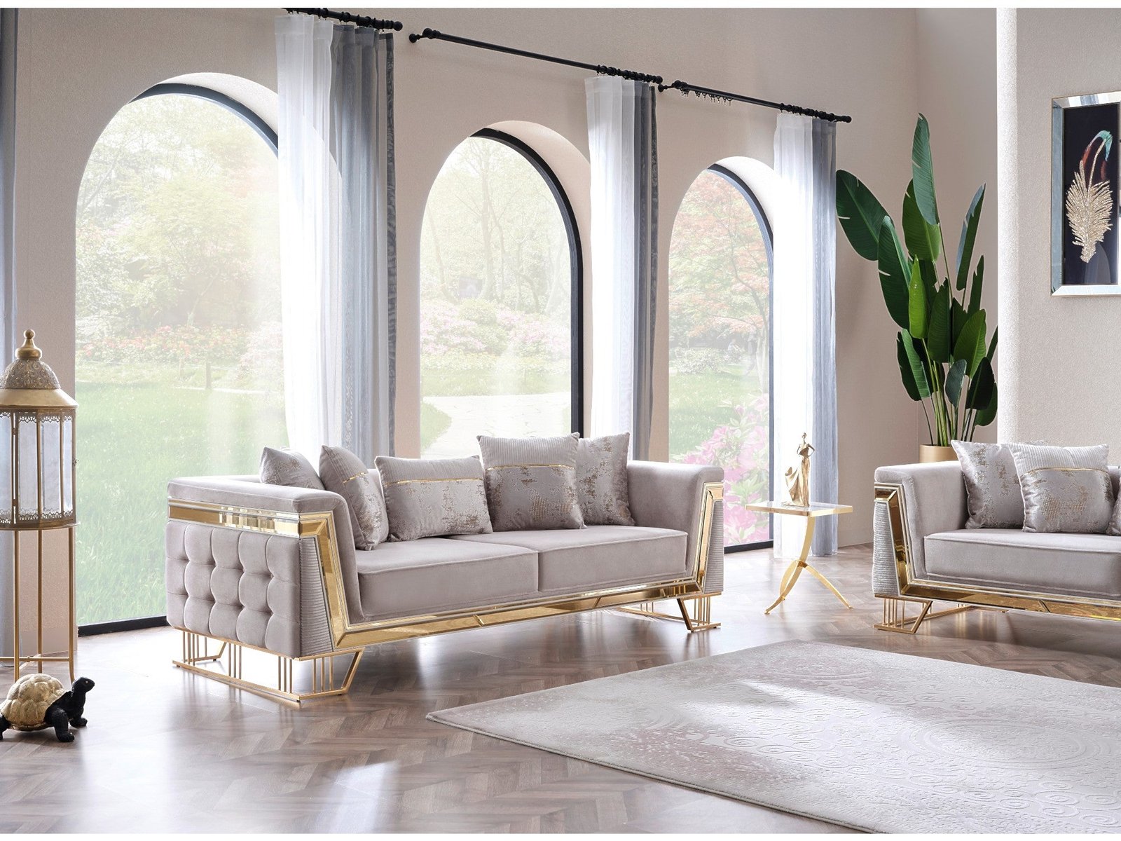 Second image of Munich Stationary Sofa Cream